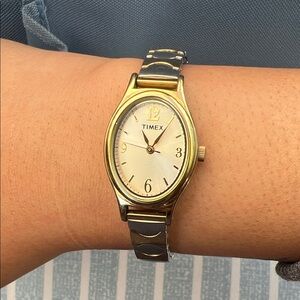 Timex Women's Gold and Silver Watch
